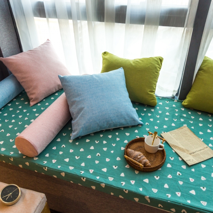 91家纺网 家纺一手货源 找家纺 U品汇 2021新款海绵飘窗垫 小粽子