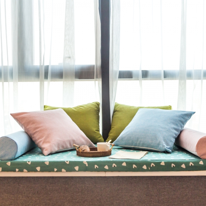 91家纺网 家纺一手货源 找家纺 U品汇 2021新款海绵飘窗垫 小粽子