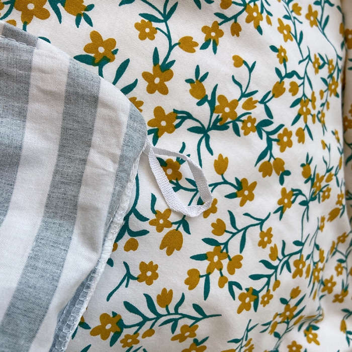 91家纺网 家纺一手货源 找家纺 盛馨2023新款全棉印花13372系列四件套蜜语花香黄