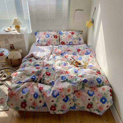 91家纺网 家纺一手货源 找家纺 盛馨2023新款全棉印花13372系列四件套慕斯言