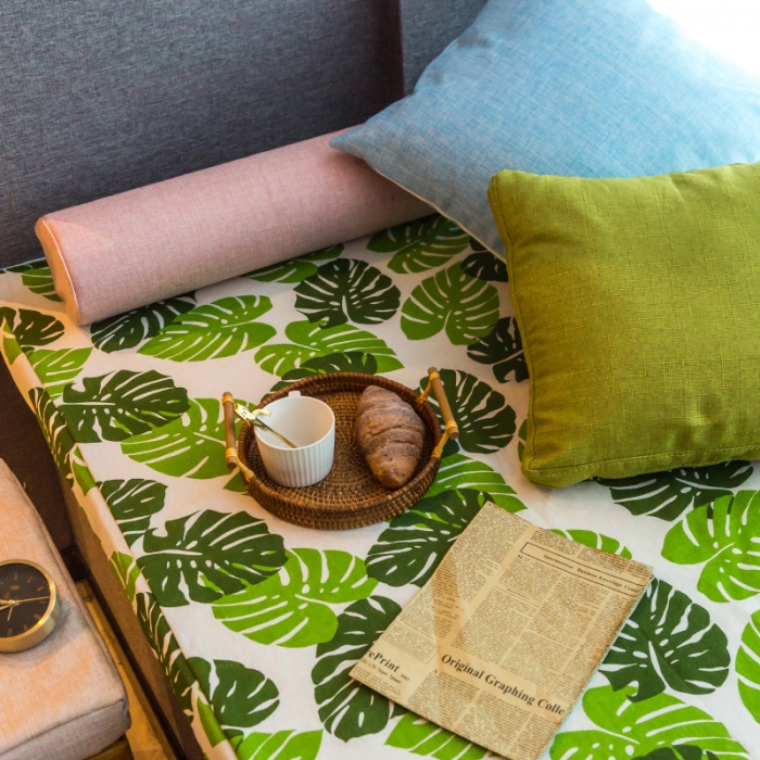 91家纺网 家纺一手货源 找家纺 U品汇 2021新款海绵飘窗垫 仲夏之夜