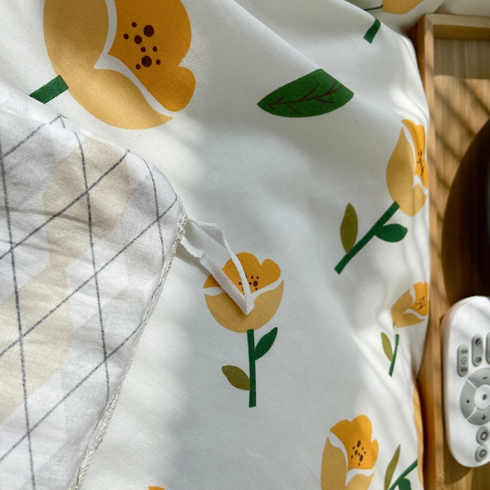 91家纺网 家纺一手货源 找家纺 盛馨2021新款全棉印花13372系列四件套相伴花开