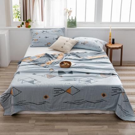 91家纺网 家纺一手货源 找家纺 （总）朴尔 2021新款波西米亚风四层全棉毛巾被