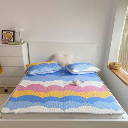 91家纺网 家纺一手货源 找家纺 （总）美乐迪 2021新款乳胶凉席三件套