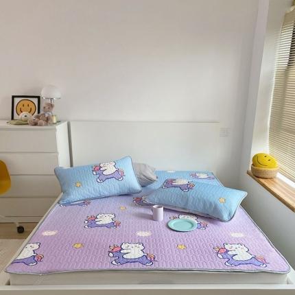 91家纺网 家纺一手货源 找家纺 （总）美乐迪 2021新款乳胶凉席三件套