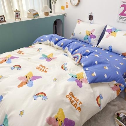 91家纺网 家纺一手货源 找家纺 （总）珺柔家纺 2021新款全棉印花四件套系列四