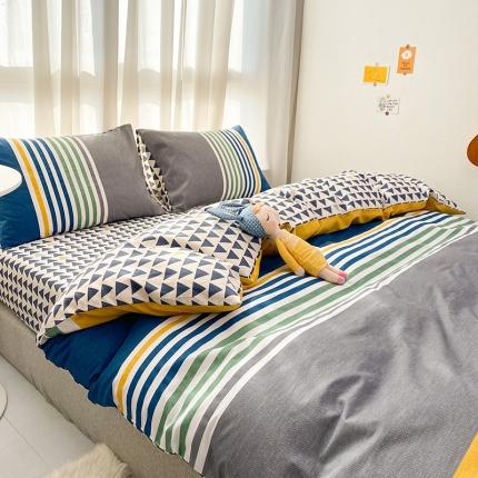 91家纺网 家纺一手货源 找家纺 （总）珺柔家纺 2021新款全棉印花四件套系列三