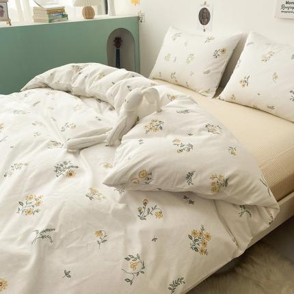 珺柔家纺 2021新款全棉印花四件套系列三 小束花