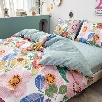 珺柔家纺 2021新款全棉印花四件套系列三 恋想