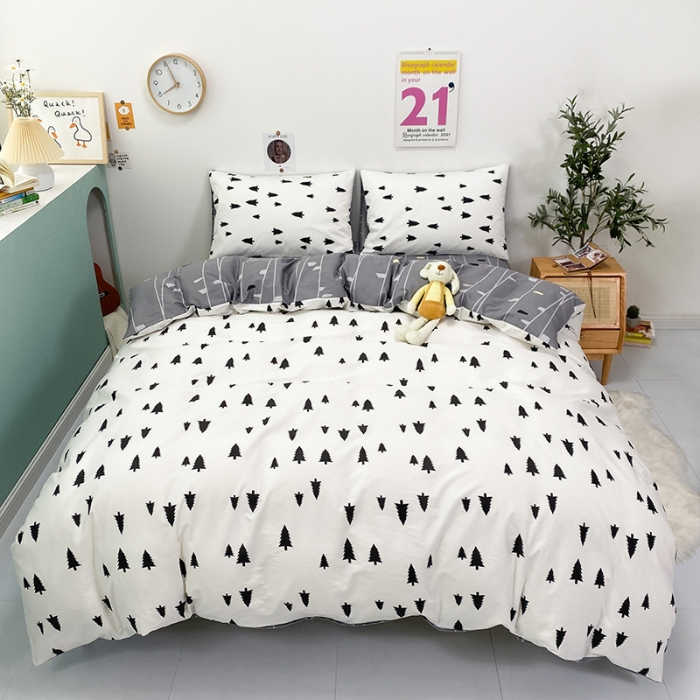 91家纺网 家纺一手货源 找家纺 珺柔家纺 2021新款全棉印花四件套系列三 丛林