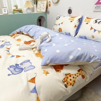 珺柔家纺 2021新款全棉印花四件套系列四 童真