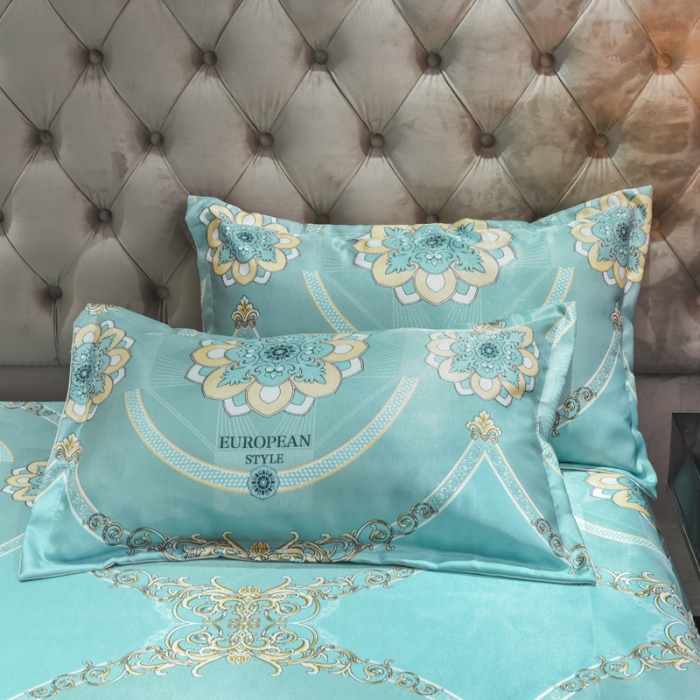 91家纺网 家纺一手货源 找家纺 （总）ds生活馆 2021新款欧式蕾丝花边床单款凉席冰丝席