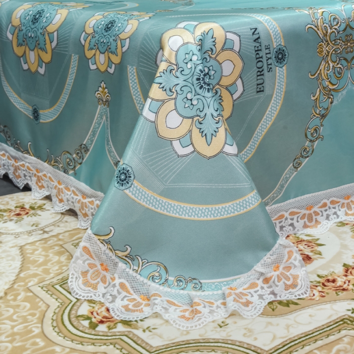 91家纺网 家纺一手货源 找家纺 ds生活馆 2021新款欧式蕾丝花边床单款凉席冰丝席华尔兹兰