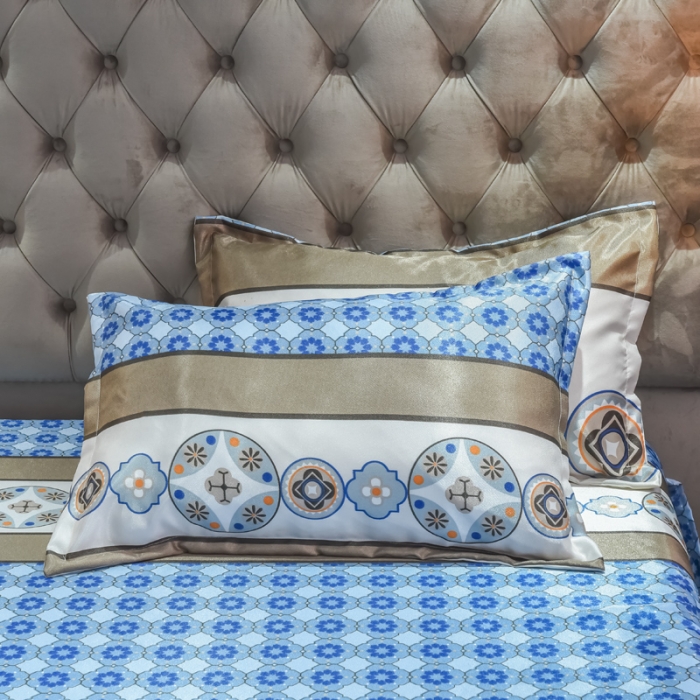 91家纺网 家纺一手货源 找家纺 ds生活馆 2021新款欧式蕾丝花边床单款凉席冰丝席清风和韵