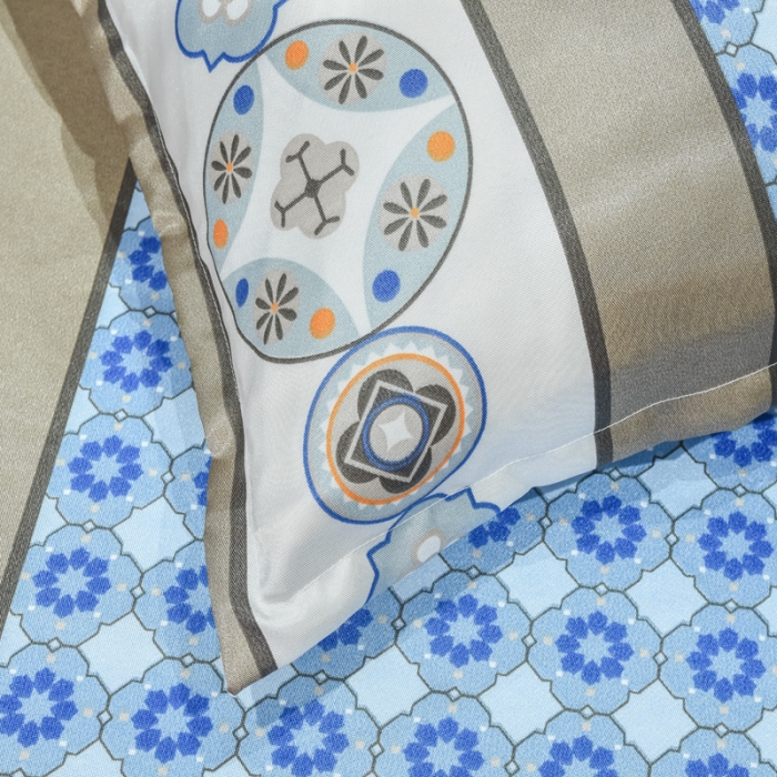 91家纺网 家纺一手货源 找家纺 ds生活馆 2021新款欧式蕾丝花边床单款凉席冰丝席清风和韵