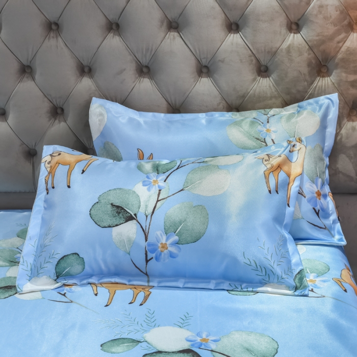 91家纺网 家纺一手货源 找家纺 ds生活馆 2021新款欧式蕾丝花边床单款凉席冰丝席森林奇境兰