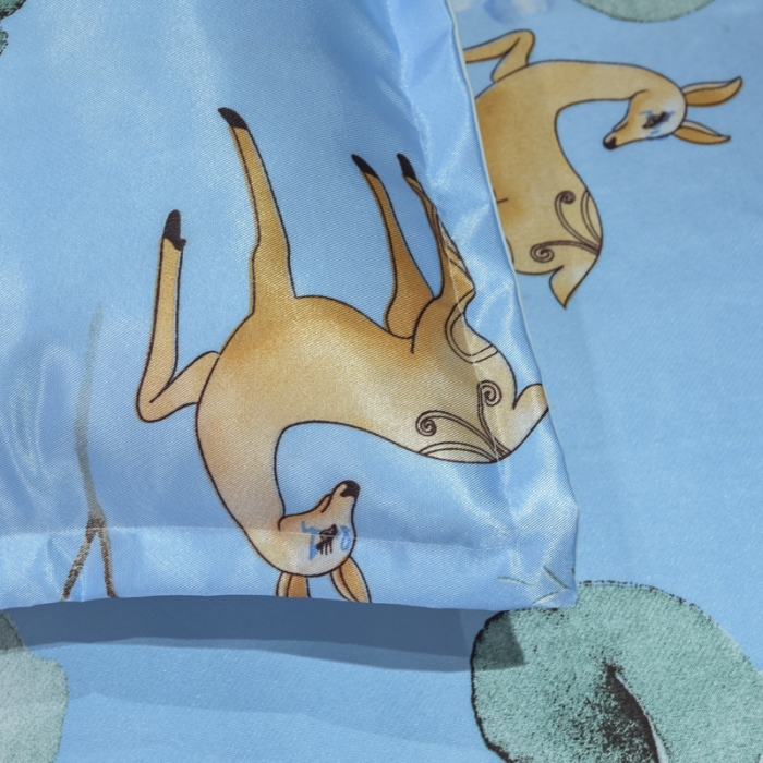 91家纺网 家纺一手货源 找家纺 ds生活馆 2021新款欧式蕾丝花边床单款凉席冰丝席森林奇境兰