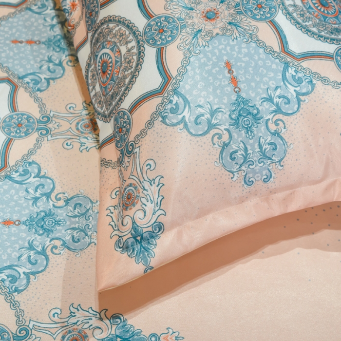 91家纺网 家纺一手货源 找家纺 ds生活馆 2021新款欧式蕾丝花边床单款凉席冰丝席维纳斯粉