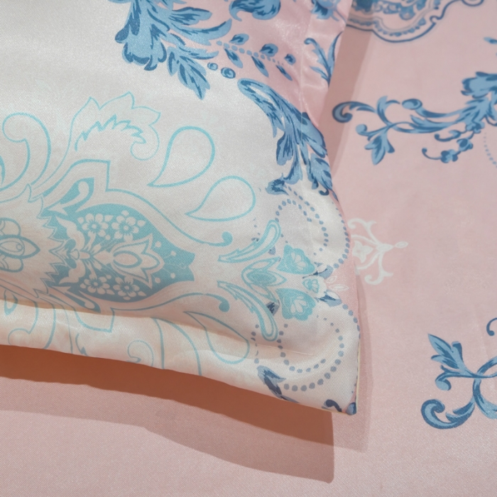 91家纺网 家纺一手货源 找家纺 ds生活馆 2021新款欧式蕾丝花边床单款凉席冰丝席悉尼粉