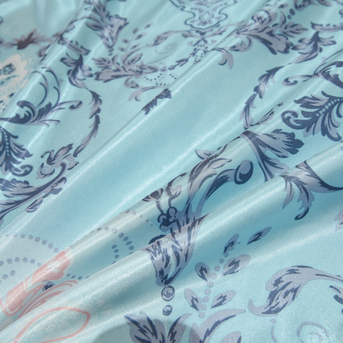 91家纺网 家纺一手货源 找家纺 ds生活馆 2021新款欧式蕾丝花边床单款凉席冰丝席悉尼蓝