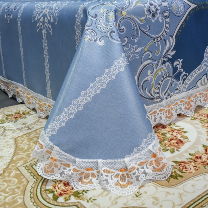 91家纺网 家纺一手货源 找家纺 ds生活馆 2021新款欧式蕾丝花边床单款凉席冰丝席雅韵翩然