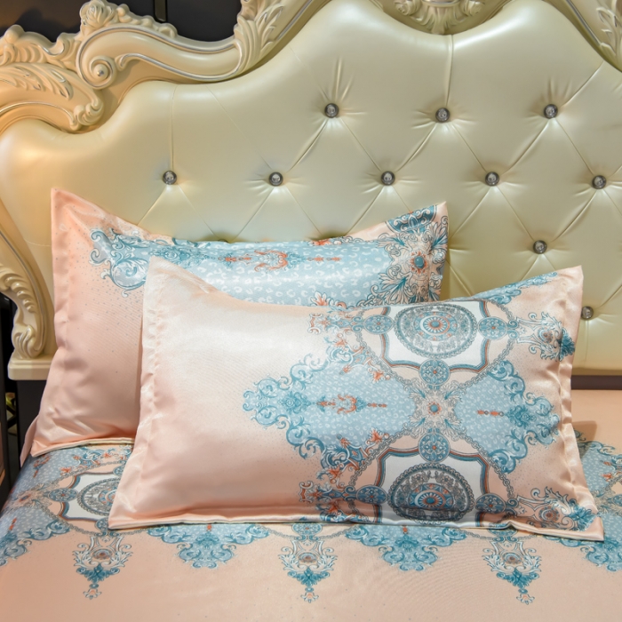 91家纺网 家纺一手货源 找家纺 （总）ds生活馆 2021新款欧式蕾丝花边床单款凉席冰丝席