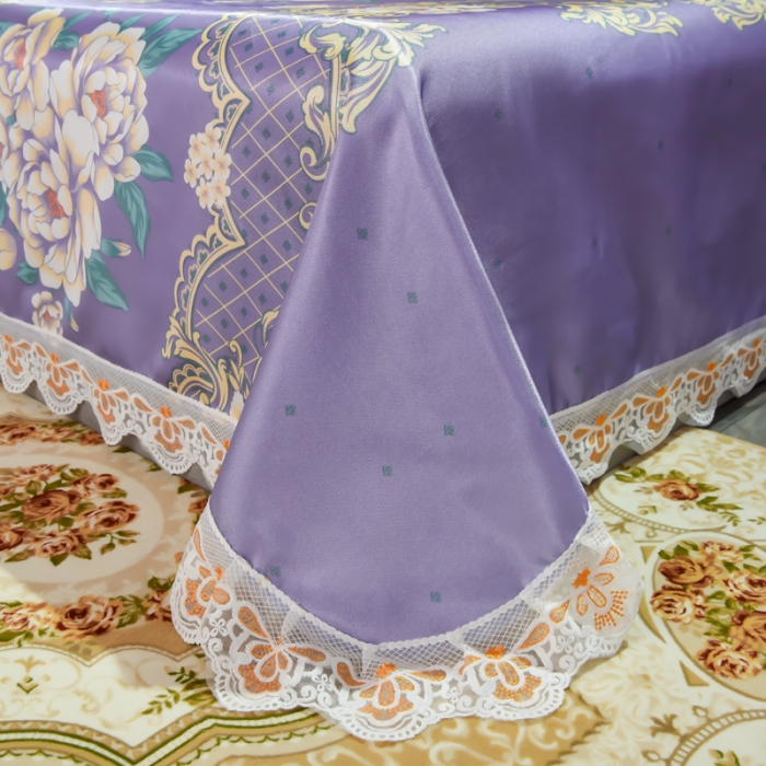 91家纺网 家纺一手货源 找家纺 （总）ds生活馆 2021新款欧式蕾丝花边床单款凉席冰丝席