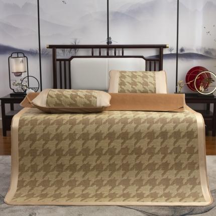 91家纺网 家纺一手货源 找家纺 席佬大 2025新款御藤席B系列 千鸟格