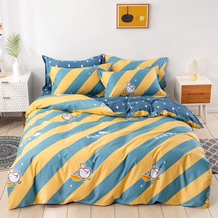 91家纺网 家纺一手货源 找家纺 （总）时尚个性系列全棉13372四件套（加老板微信有会员价）