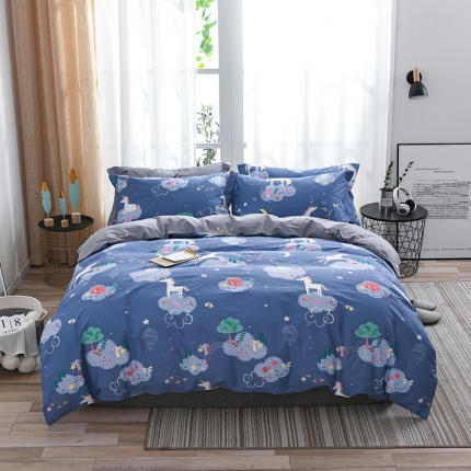 91家纺网 家纺一手货源 找家纺 （总）时尚星空系列全棉13372四件套（加老板微信有会员价）