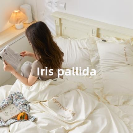 91家纺网 家纺一手货源 找家纺 （总）六巷胡同 2021新款法式小清新60长绒棉系列四件套