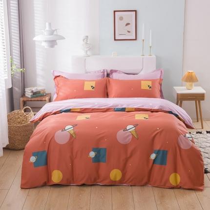 91家纺网 家纺一手货源 找家纺 （总1）星期三 2021新款卡通系列全棉13372四件套（加老板微信有会员价）