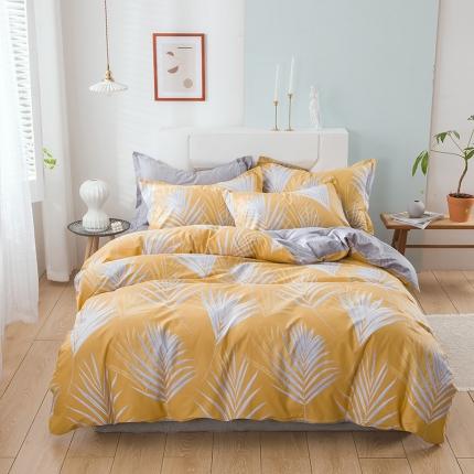 91家纺网 家纺一手货源 找家纺 （总2）星期三 2021新款花卉系列全棉13372四件套（加老板微信有会员价）