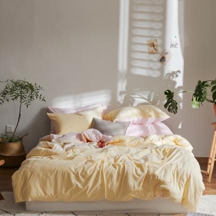 91家纺网 家纺一手货源 找家纺 涞澳家纺 2021新款针织棉四件套初夏