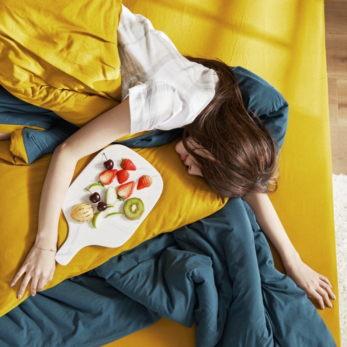 91家纺网 家纺一手货源 找家纺 涞澳家纺 2021新款针织棉四件套翠容