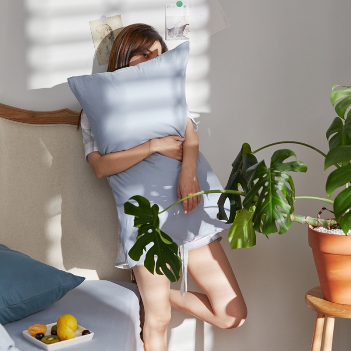 91家纺网 家纺一手货源 找家纺 涞澳家纺 2021新款针织棉四件套寒亦