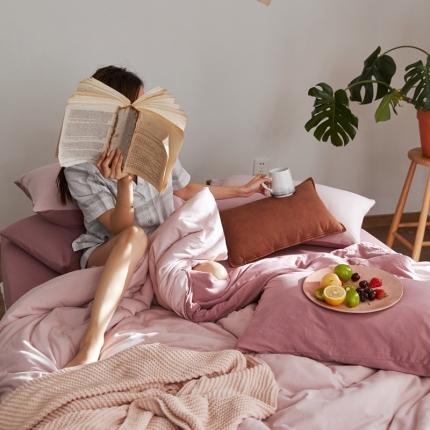 涞澳家纺 2021新款针织棉四件套念露