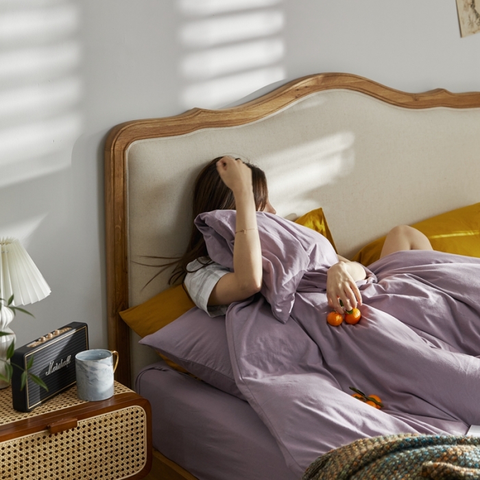 91家纺网 家纺一手货源 找家纺 涞澳家纺 2021新款针织棉四件套水瑶