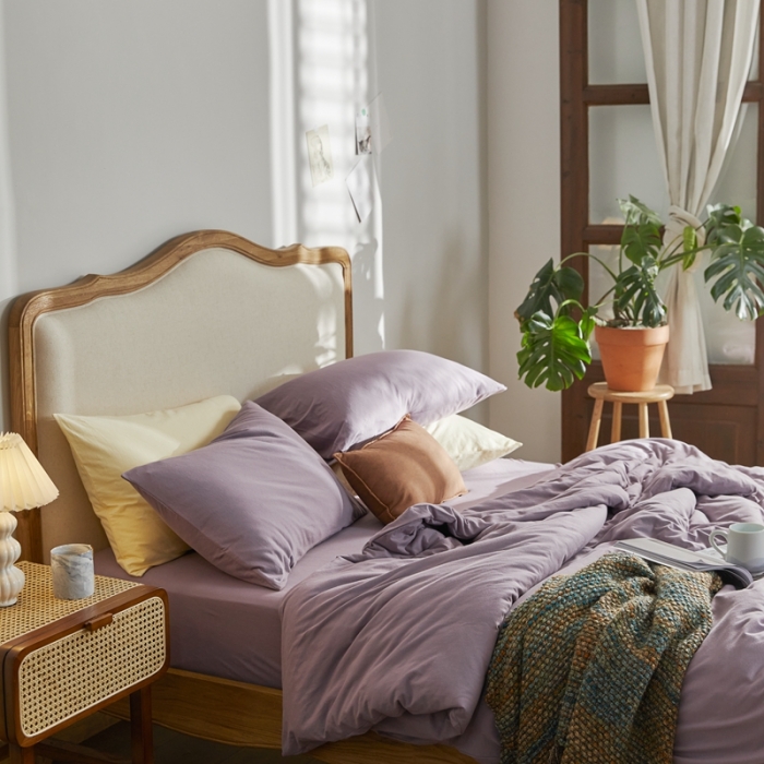 91家纺网 家纺一手货源 找家纺 涞澳家纺 2021新款针织棉四件套水瑶