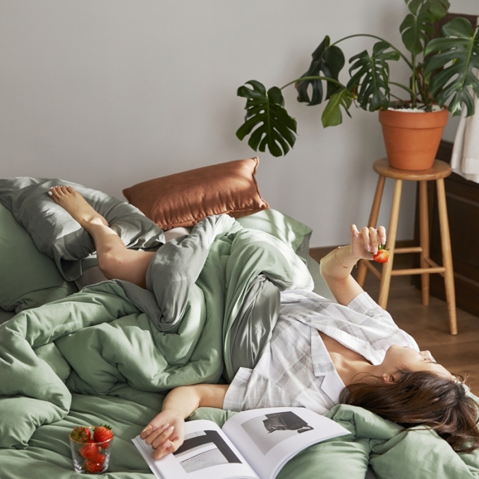 91家纺网 家纺一手货源 找家纺 涞澳家纺 2021新款针织棉四件套夏炎