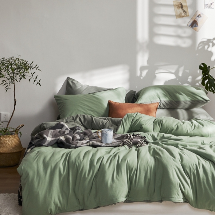 91家纺网 家纺一手货源 找家纺 涞澳家纺 2021新款针织棉四件套夏炎