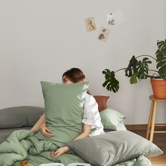 91家纺网 家纺一手货源 找家纺 涞澳家纺 2021新款针织棉四件套夏炎