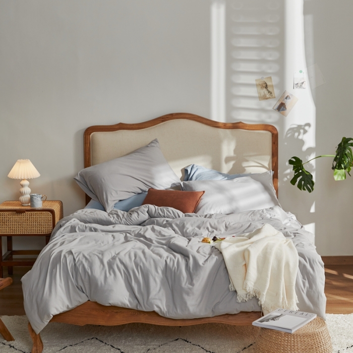 91家纺网 家纺一手货源 找家纺 涞澳家纺 2021新款针织棉四件套易烟