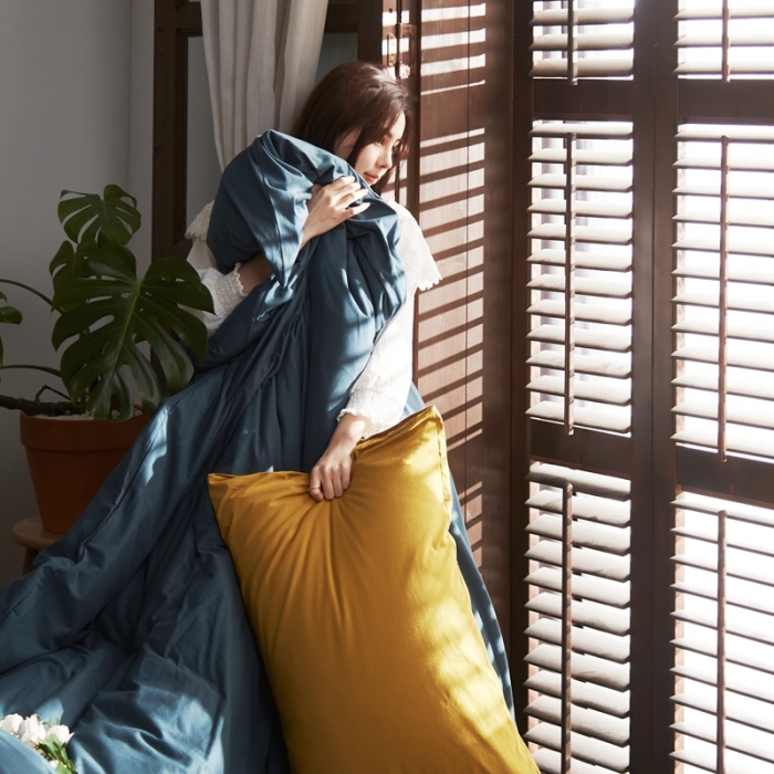 91家纺网 家纺一手货源 找家纺 涞澳家纺 2021新款针织棉四件套语兰