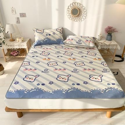 91家纺网 家纺一手货源 找家纺 （总）懒猫 2021新款大版冰丝凉席