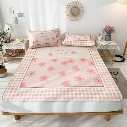 91家纺网 家纺一手货源 找家纺 （总）懒猫 2021新款大版冰丝凉席