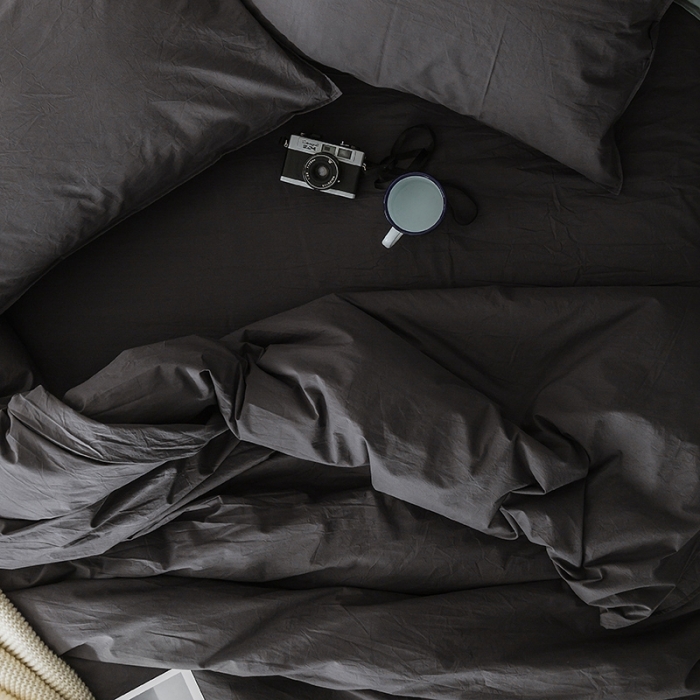 91家纺网 家纺一手货源 找家纺 涞澳家纺 2021新款60s水洗棉素色四件套 帛咖