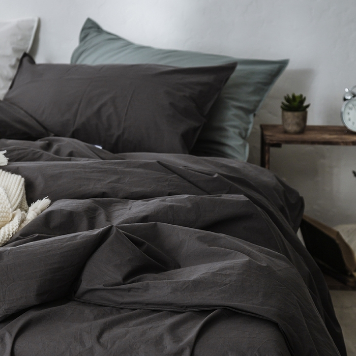 91家纺网 家纺一手货源 找家纺 涞澳家纺 2021新款60s水洗棉素色四件套 帛咖