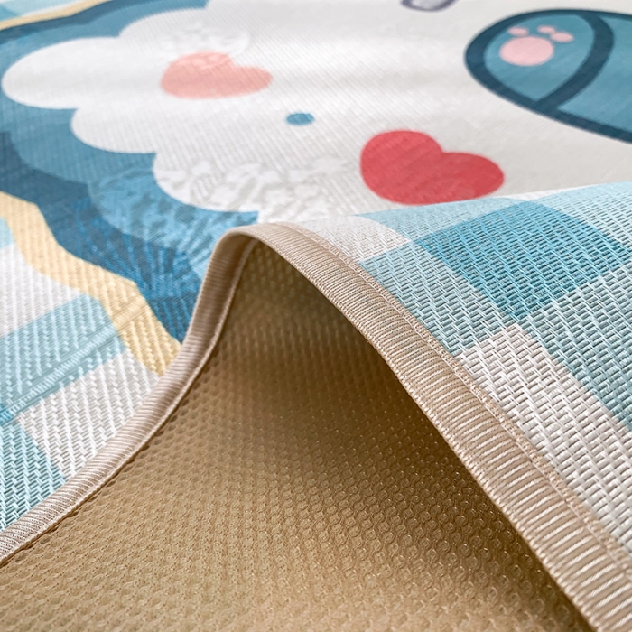 91家纺网 家纺一手货源 找家纺 懒猫 2021新款大版冰丝凉席小恐龙