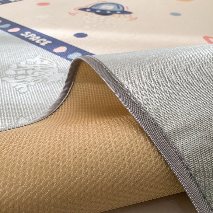 91家纺网 家纺一手货源 找家纺 懒猫 2021新款大版冰丝凉席星球幻想